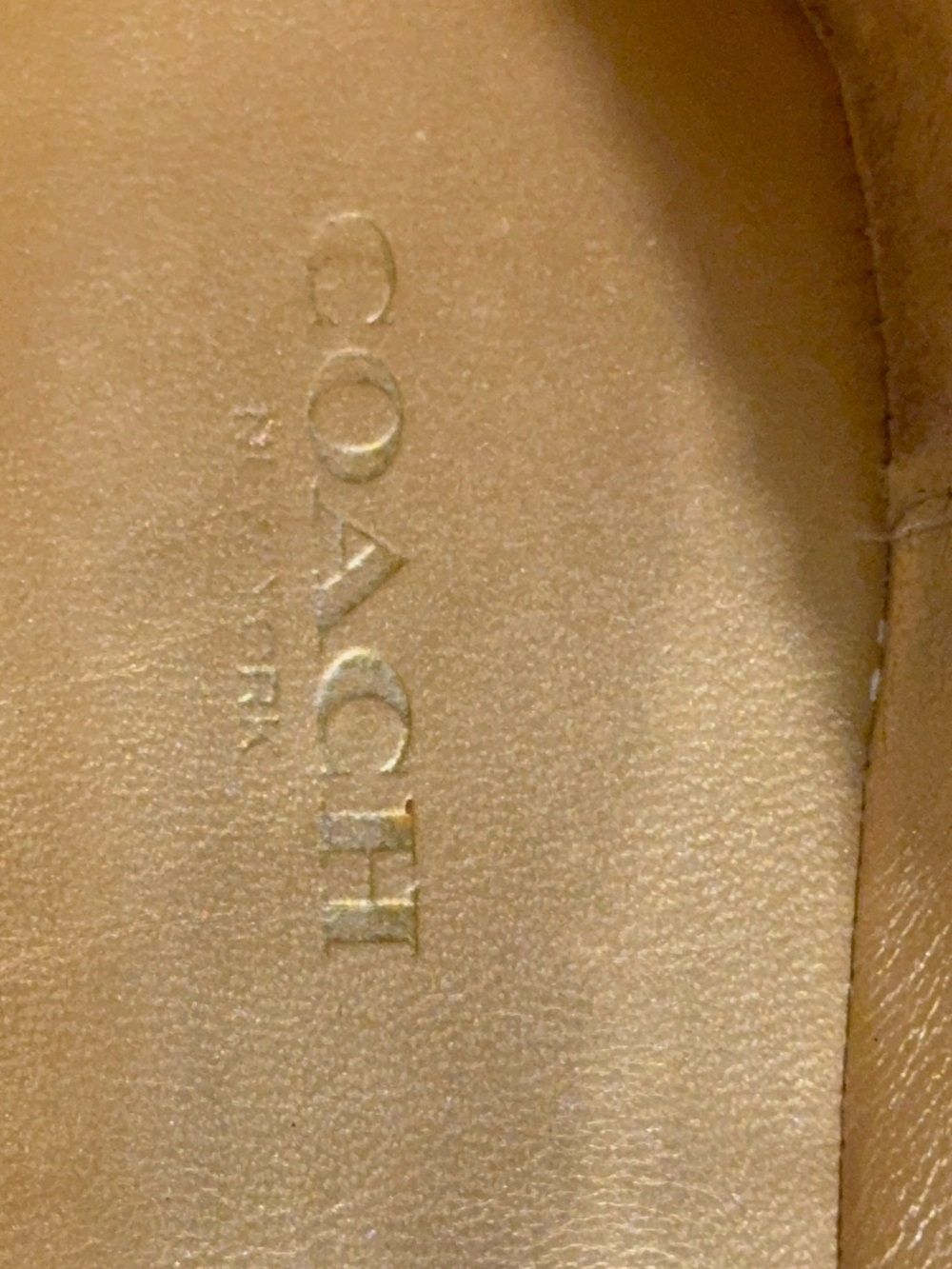 Coach Dorie ballet flats-ginger tan and cerise coral. Size 7. Coquette style - Picture 2 of 10